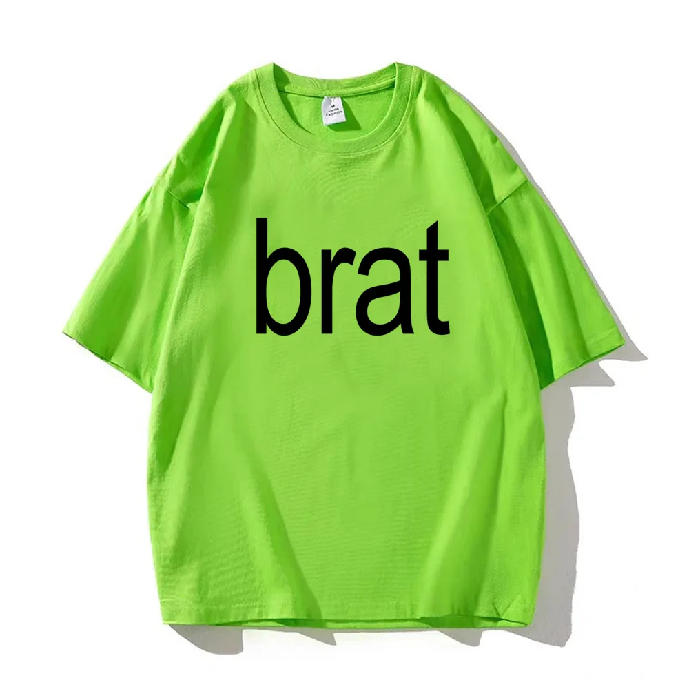 Charli Xcx Brat T Shirt Women Graphic Top Girl Japanese Graphic Harajuku Clothing