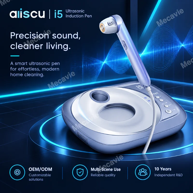Aiiscu I Ultrasonic Induction Pen For Precision Skin Care With Deep Cleansing Pore Refining Firming Support And Smart Ai