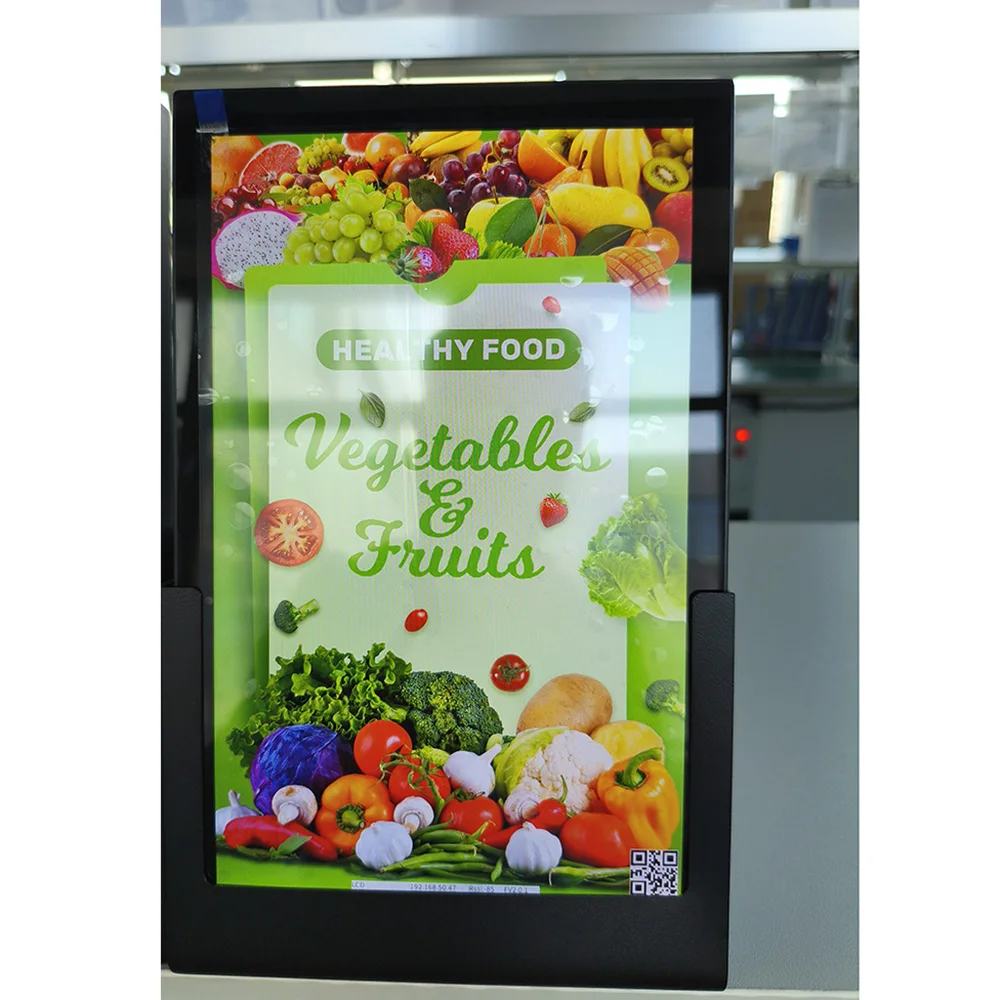 LCD-Preisanzeigetafel, vertikaler Aktionspreis, Display, Supermarkt, Einzelhandel, Obst, frische Rabatt-Aktionskarte