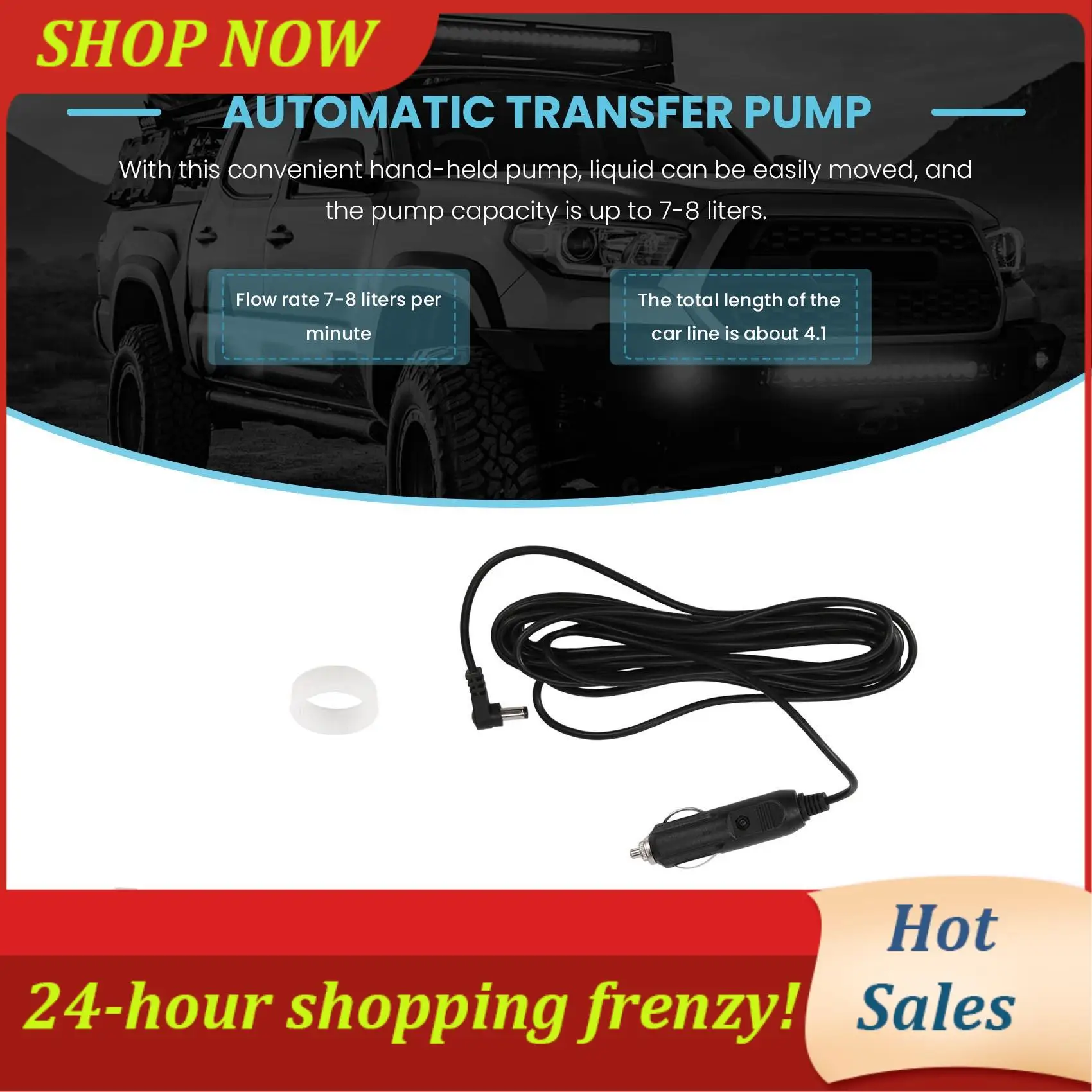 

AB31-New Car Charging Liquid Delivery Pump Hand Pump Liquid Transfer Water Gas Tool Gasoline Fuel Portable Car Siphon Hose Outdo