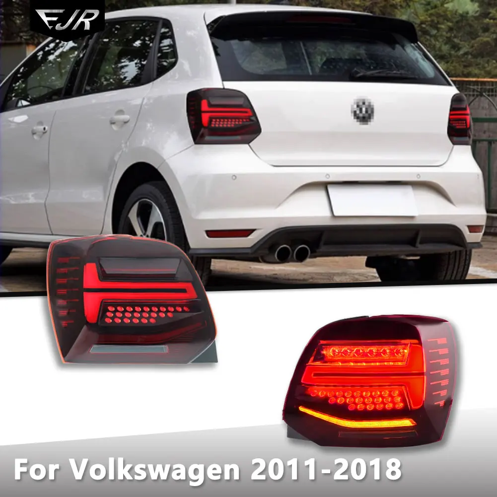 

For Volkswagen Polo 2010-2017 Taillights Assemblies Upgrade Dynamic Driving Light Rear Tail LED Lamp Turn Signal Car Accessories