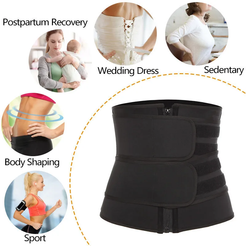 Waist-bindingbody Shaping Slimming Fitness Belt  Support Belly Control Women's Body-shaping Sport Swear  Training Weight Loss
