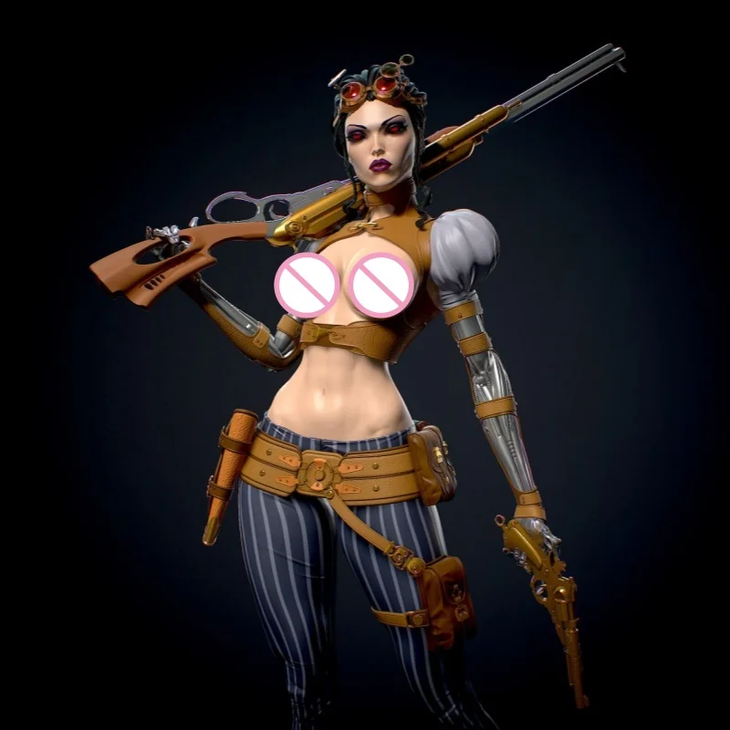 

Охотничья девушка, полная смоляная фигурка для девочек, масштаб 1/24, 75 мм, сборные миниатюры, модельный комплект, в разобранном виде, неокрашенная диорама, игрушки