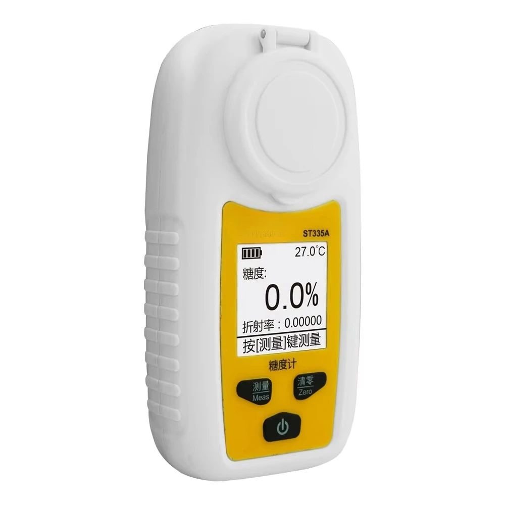 Digital Sugar Meter Refractive Index Range 0~35% Brix Accuracy ± 0.2%
