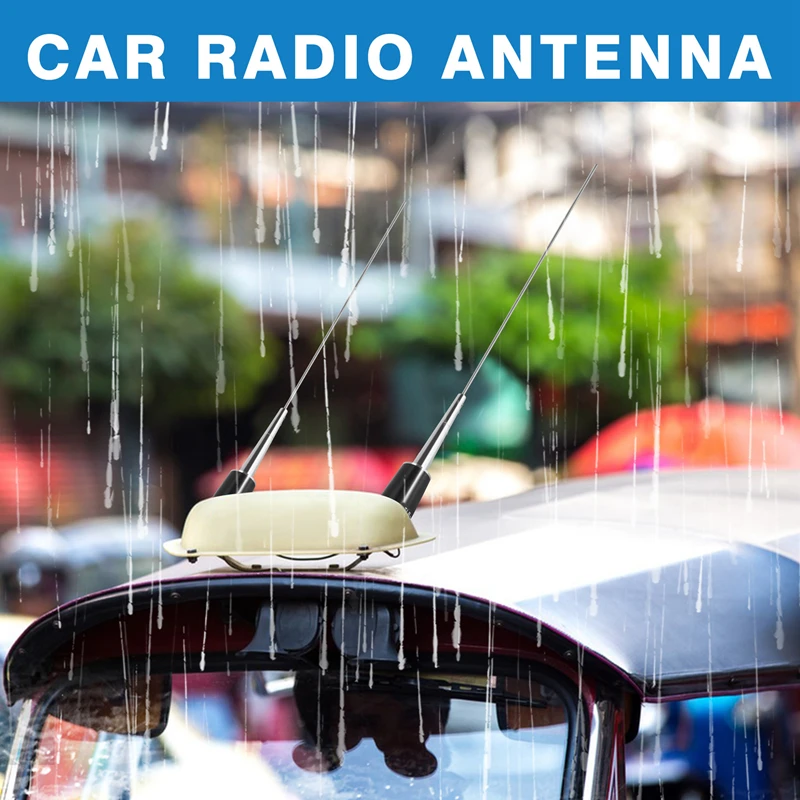 Prata Mobile Car Radio Antena, UHF, 400-470 MHz, 200W, 5.5DB, SL-16, PL-259, Detalhes do Novo