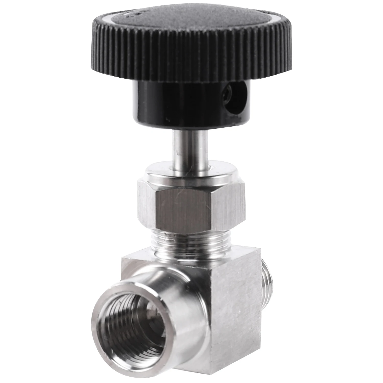 Needle Valve Adjustable 1/4 inch Male to Female Thread Stainless Steel 304 Flow Control Shut Off Crane Needle Valve