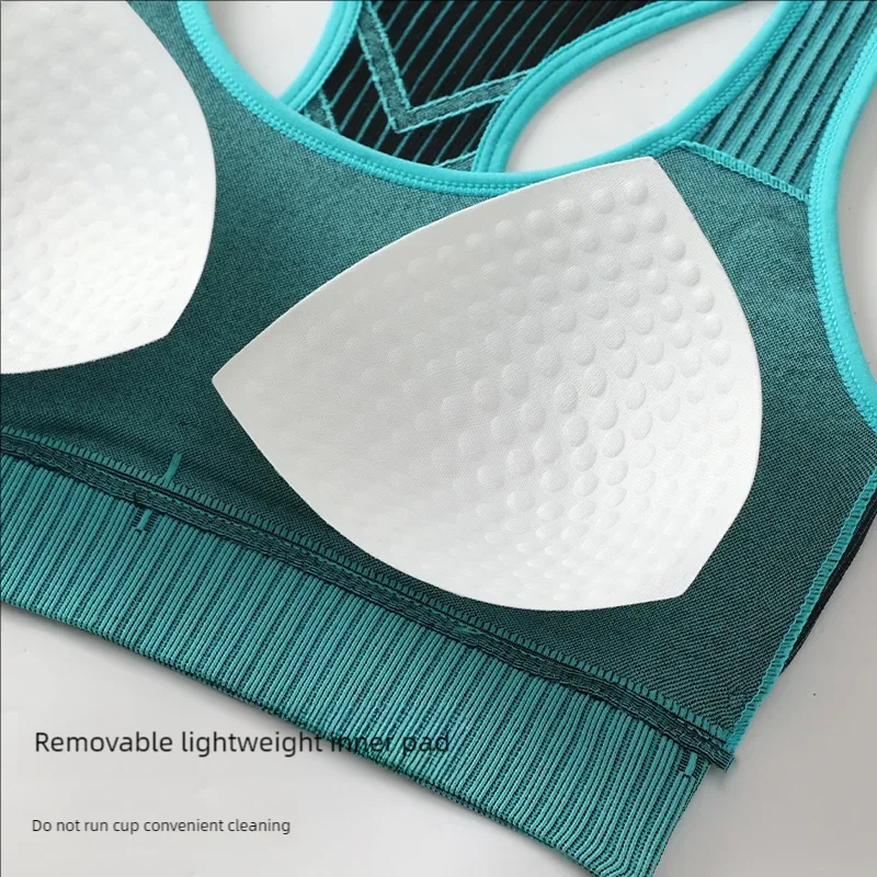 Letní sportovní podprsenka, dámská fitness podprsenka, vesta, kraťasy, fitness jóga, běžecká sada, nová spodní prádlo, vesta s rybí kostí - náhled 4