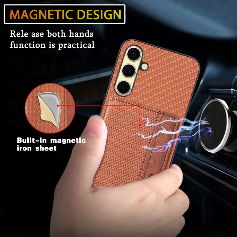 Etui na Samsung A17 A07 A55 A35 A25 A15 Portfel Etui na Karty Stojak Skórzane Magnetyczne Etui na Galaxy M56 M55 M15 A56 A36 A54 A14 — zdjęcie produktu 6