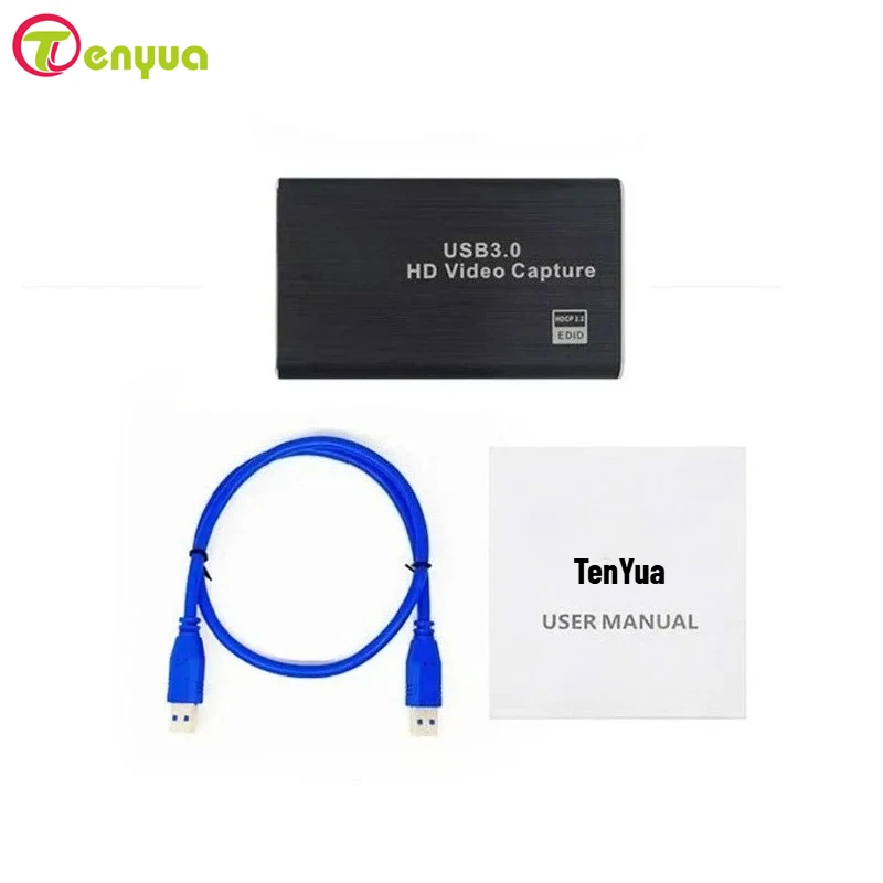 4K USB 3.0 Video Capture Card HD-compatible 1080P 60Hz HD Video Recorder Grabber For PS4 OBS Game Recording Live Streaming