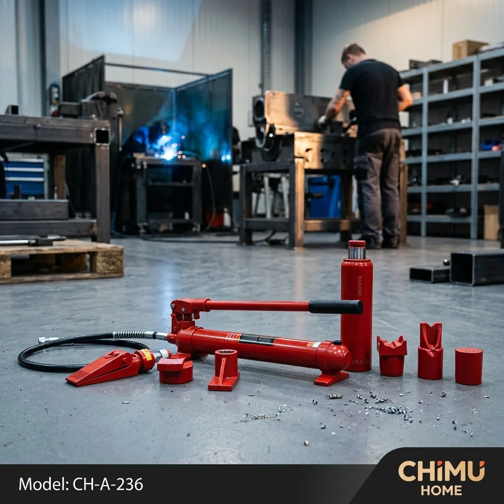 【CHIMU HOME】 4T Separable Hydraulic Jack Kit for Auto Sheet Metal Repair Car Body Frame Dent Correction Lifting Tool Set
