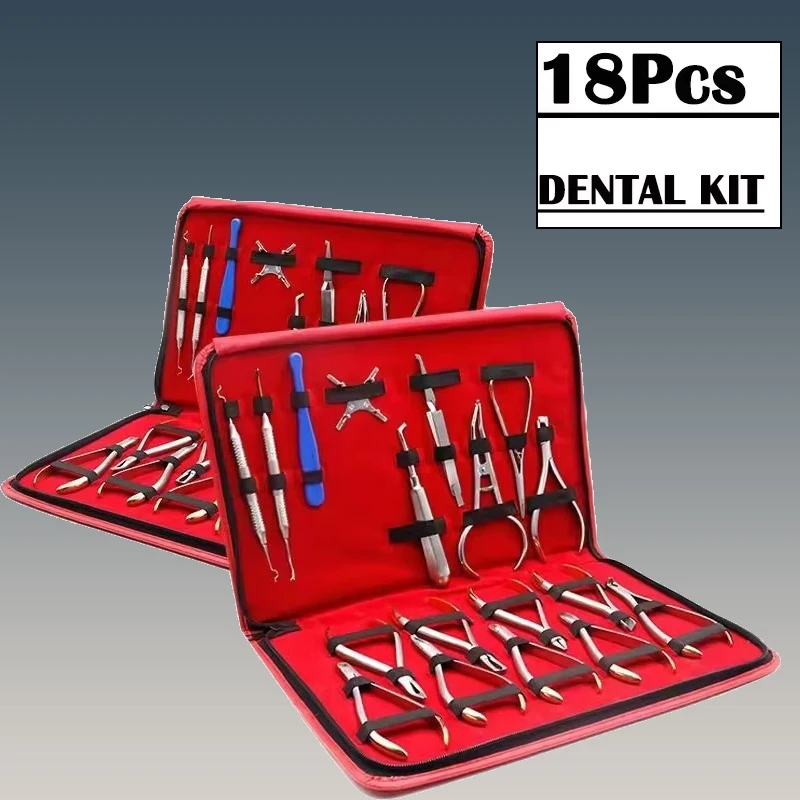 

18 шт., набор плоскогубцев для стоматологической ортодонтии, ортодонтические щипцы, резак для расстояния, плоскогубцы, кронштейн, плоскогубцы для удаления скоб, стоматологический продукт