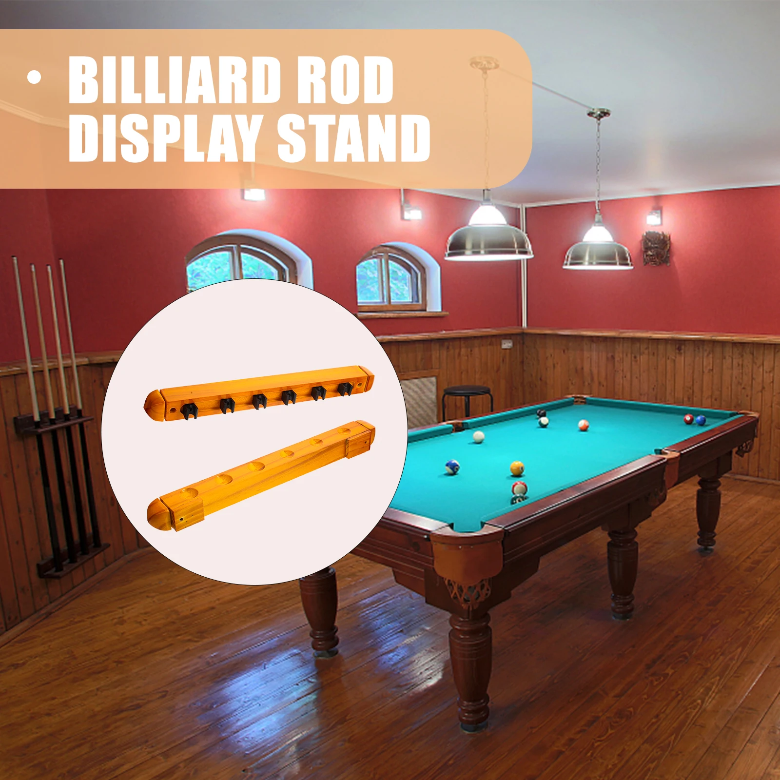 

Accessories Billiard Rack Decoration Racks Wooden Snooker Cue Holder for Billiards
