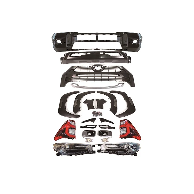

DaMeiHigh Quality 2021 GR Sporty Style Body Kit Front Bumper Grille Tail Light LED Headlight BodyKit For Hilux Rocco 2016