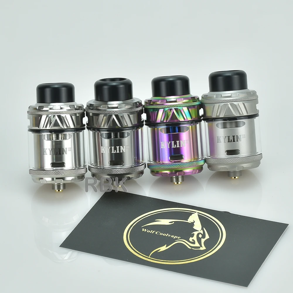 Kylin V3 RTA Tank atomizer 4ML 6ML Single/Dual Coil Electronic Cigarette Vaporizer vape rta tank vs zeus x rta