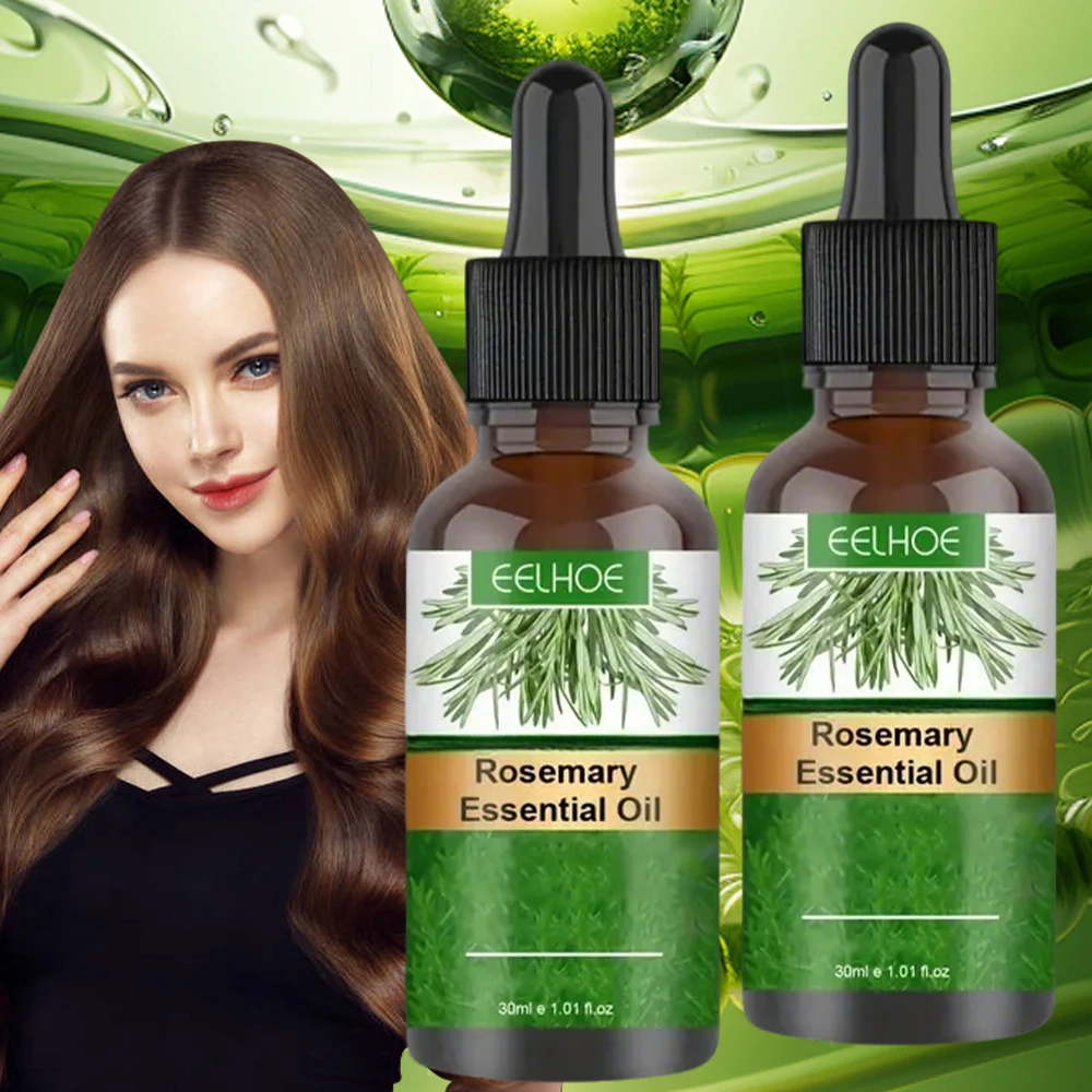 

2PCS Rosemary Hair Growth Oil Preventing Hair Dryness Split Moisturizing Dandruff Treatment for Scalp Professional Hair Care
