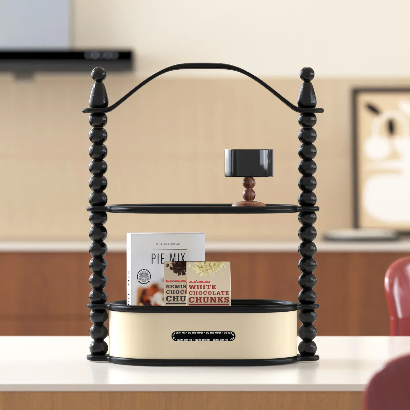 Retro desktop storage box, living room coffee table sundries, multi-functional storage, dining side table, bedside table rack