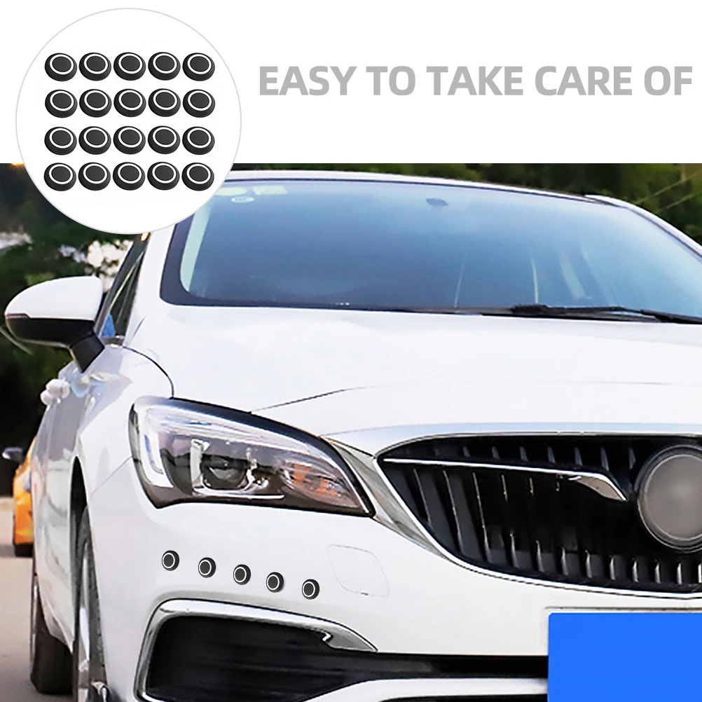 

20 pcs Anti Collision Bumper Guards Silicone Rubber Particles Car Exterior Accessories Side Door Stickers Scratch Resistant Eco