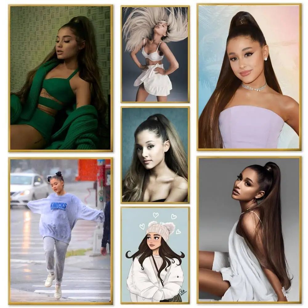 Music Art Poster A-Ariana Grande Poster And Prints Wall Art Pictures For Modern Bedroom Game Room Home Decor