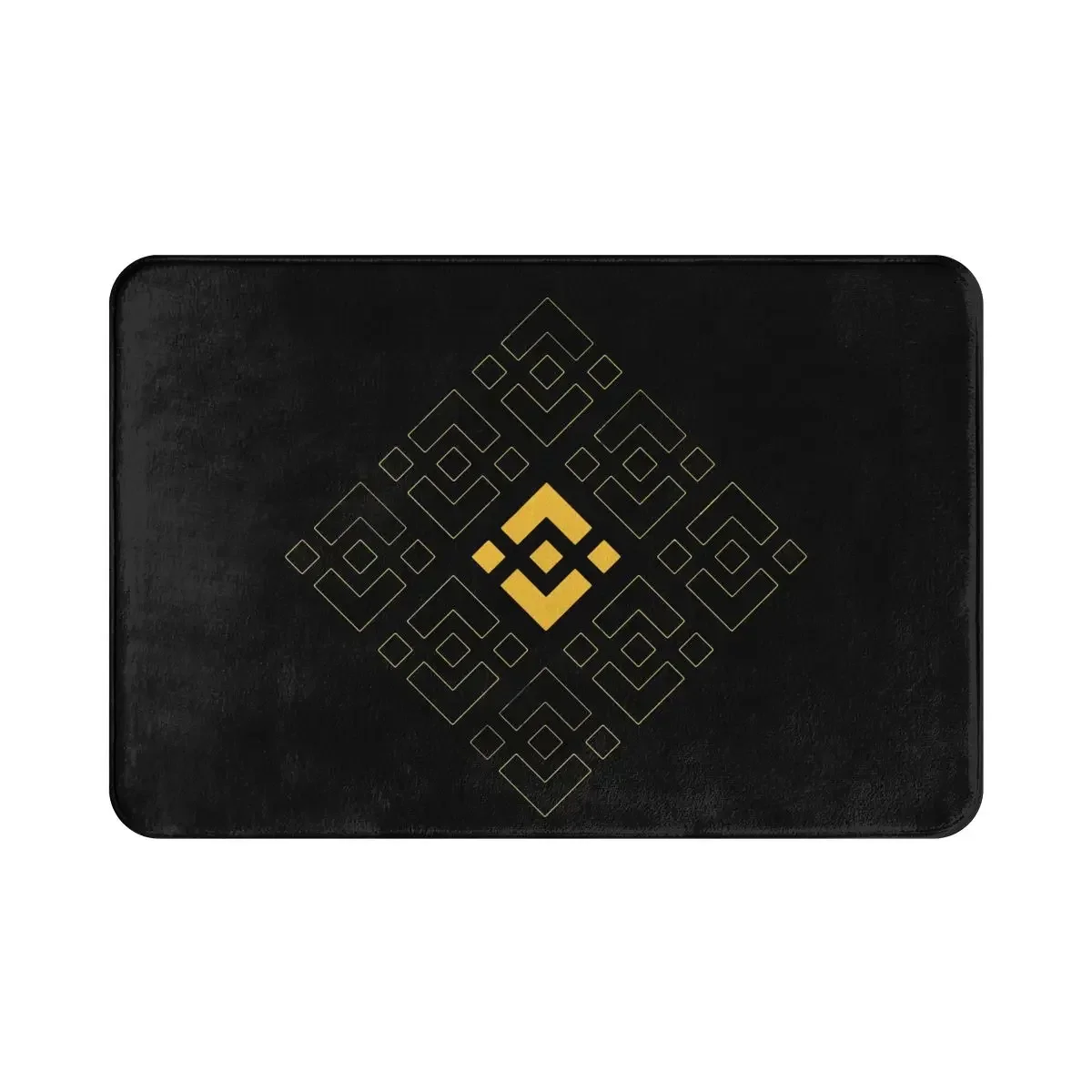 Binance Coin Crypto Miners Bath Mat BNB Art Doormat Living Room Carpet Outdoor Rug Home Decor