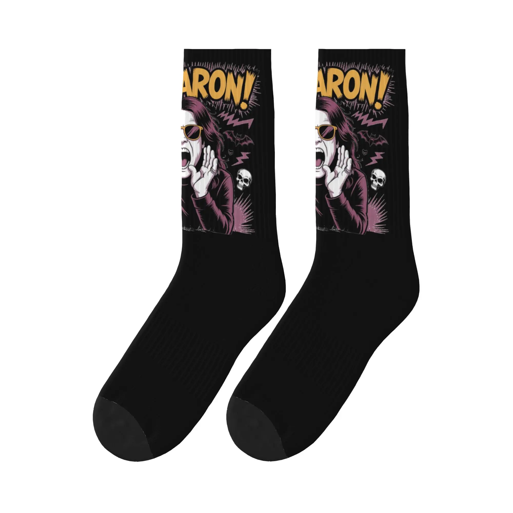 

Ozzy Osbourne yelling Sharon Sports Socks Sweat Absorbing Stockings All Season Long Socks for Man's Woman's Birthday Present