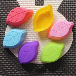 20Pcs 3cm 5cm Leaf Fondant Cake Mold Cupcake Cup Heat Resistant Silicone Soap Chocolate Pudding Ice Molds Baking Tools