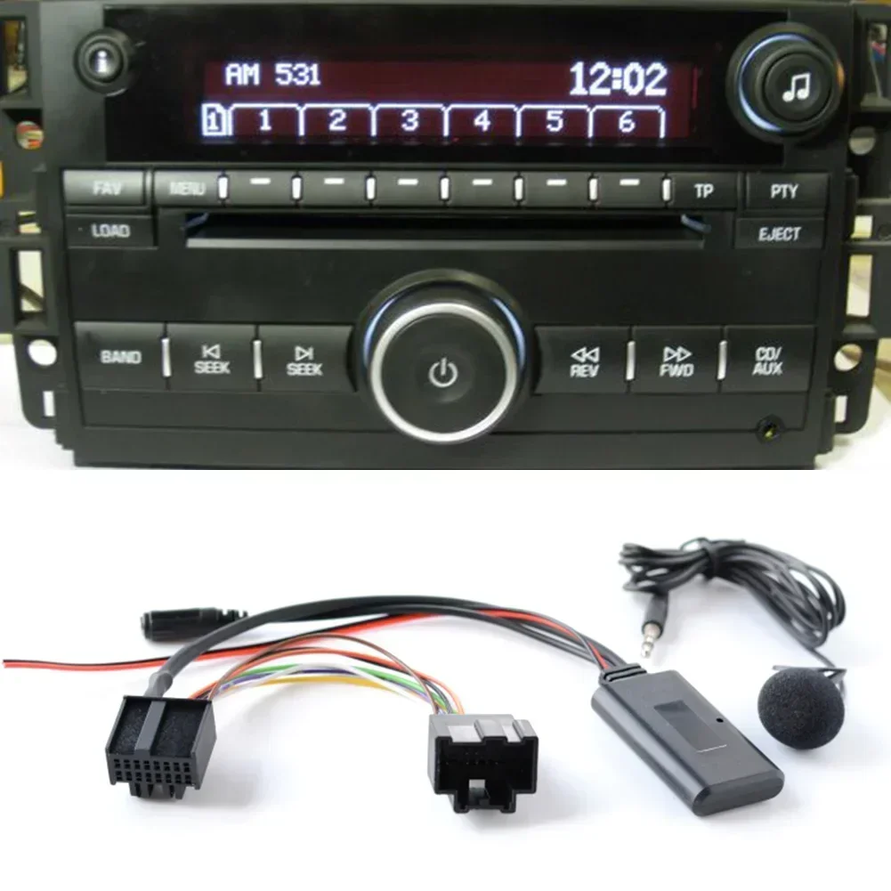1x For Saab 9-3 9-5 Aux Bluetooth Wireless Music +MIC Calling Kit 5-12V BT-compatible 5.0 Version Audio Receiver Car Stereo Part