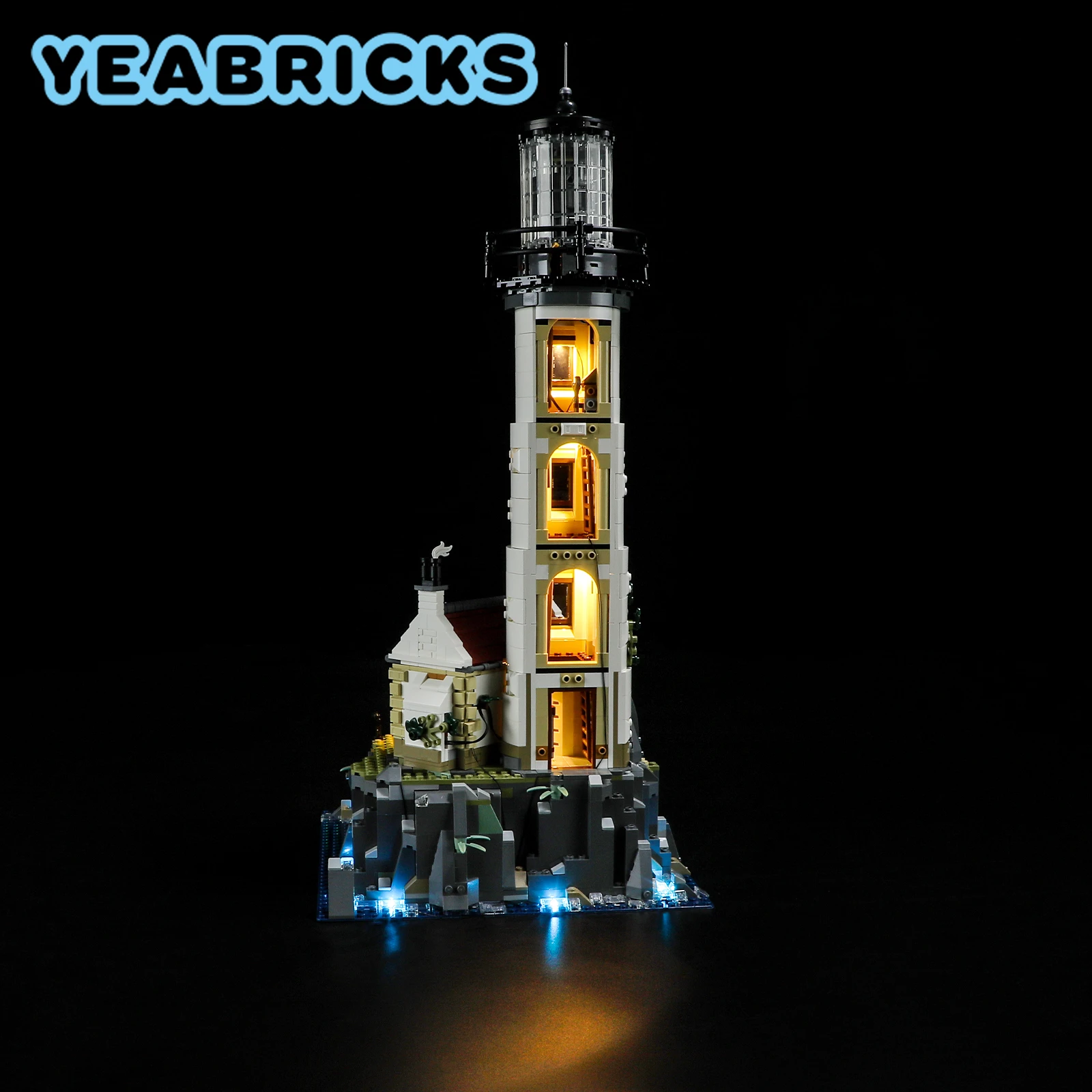 YEABRICKS – Kit d'éclairage LED pour 21335, ensemble de blocs de construction de phare (modèle non inclus), briques, jouets pour enfants