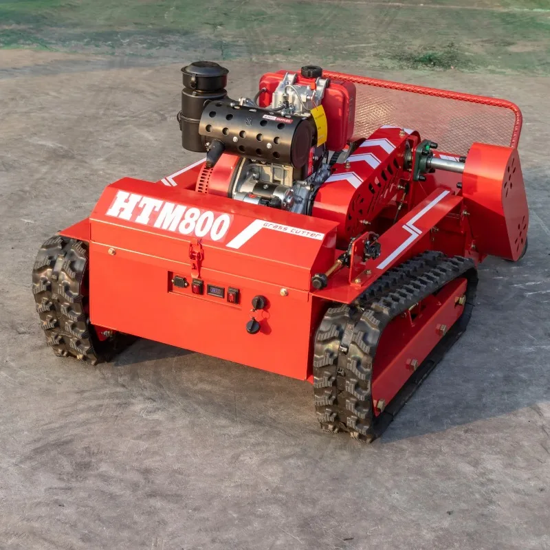 exquisite craftsmanship Agricultural Robotic Crawler Diesel Remote Control Crawler Lawn Mower