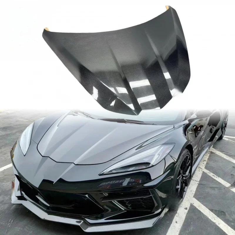 

Suitable for Chevrolet Corvette C8 Z07 OEM Style Carbon Fiber Front Engine Hood Bonnet