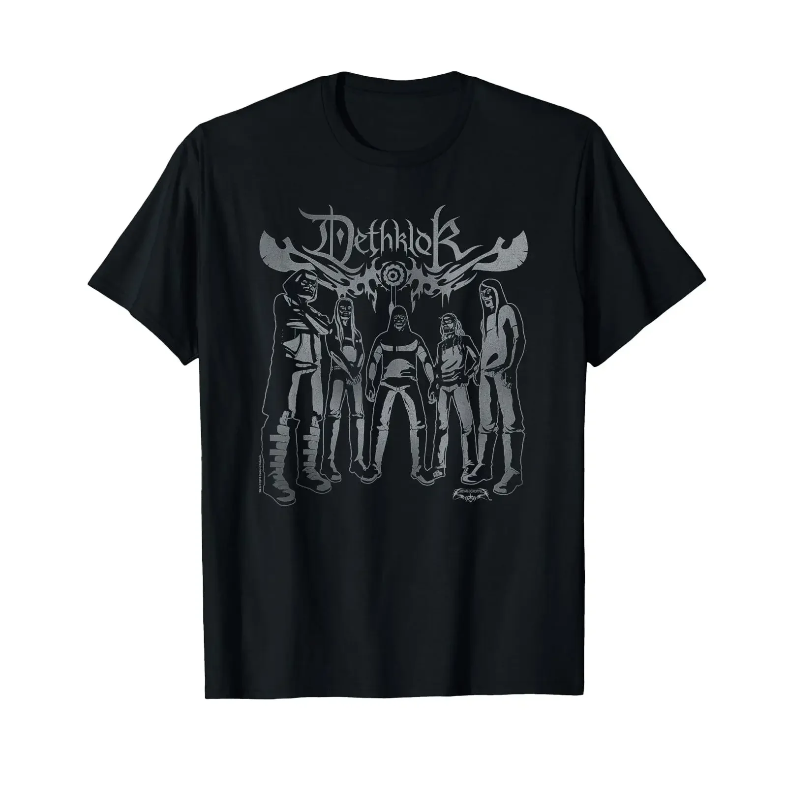 Metalocalypse Dethklok Band T Shirt Small vintage Washed streetwear Breathable designer clothes Unisex Soft fashion Stretched