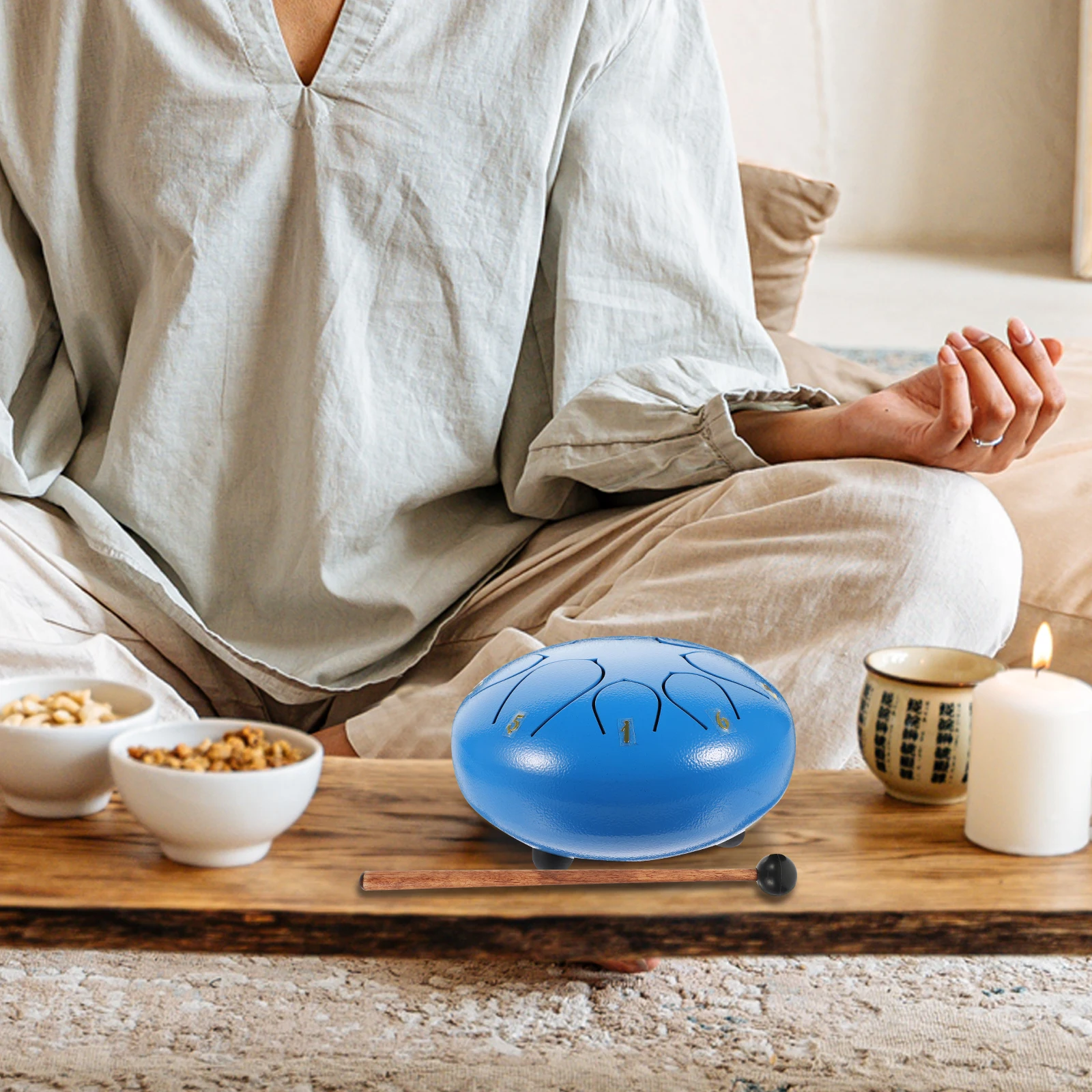 

Hollow Drum Ethereal Drums Tongue Instrument for Singing and Dancing Yoga Hand Disc
