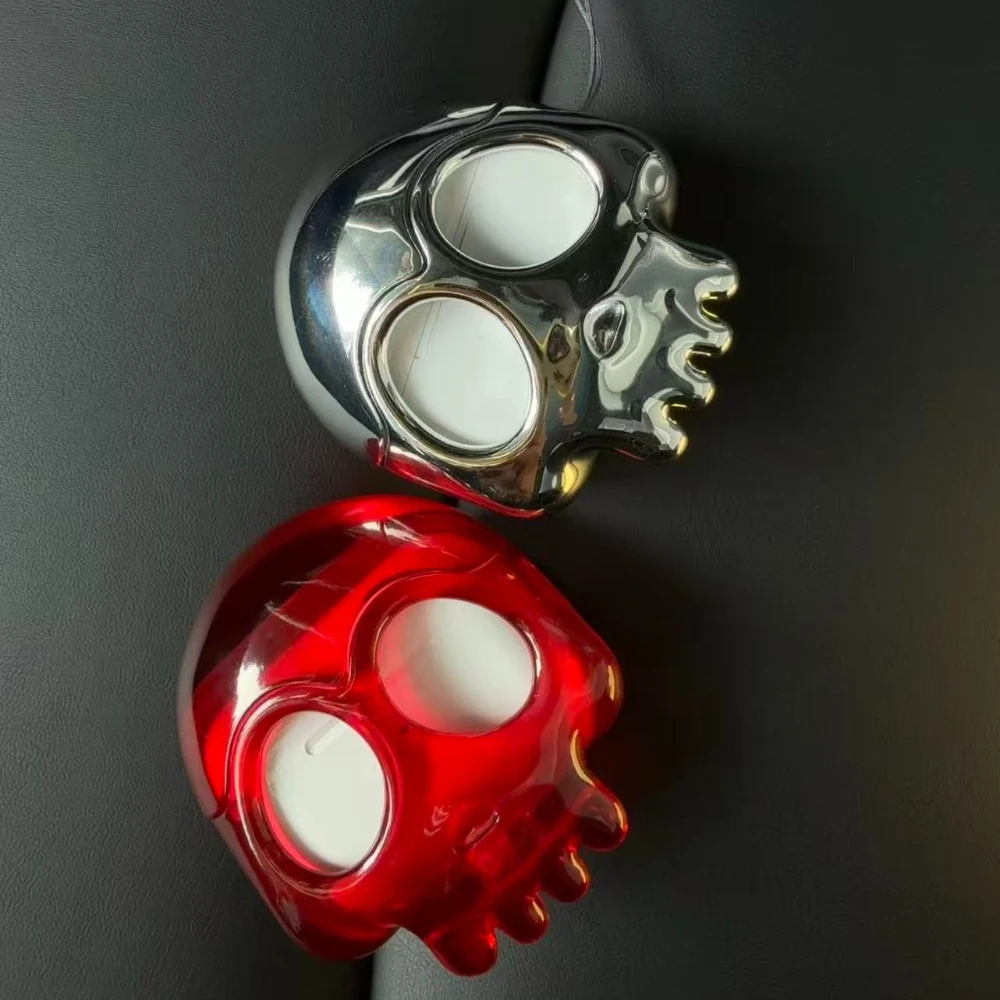 For AirPods 4/Pro/Pro 2/Pro 3 Case Creative Skull Pattern Protective Cover with Hook Shockproof Anti Scratch Drop Resistant Case