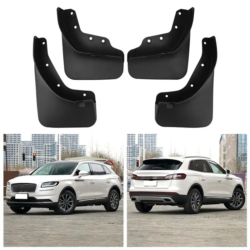 Splash Flap Mudguard Car Mud Flaps Guards For Lincoln Nautilus 2018-2022 Front Rear Installation Accessories-T48C