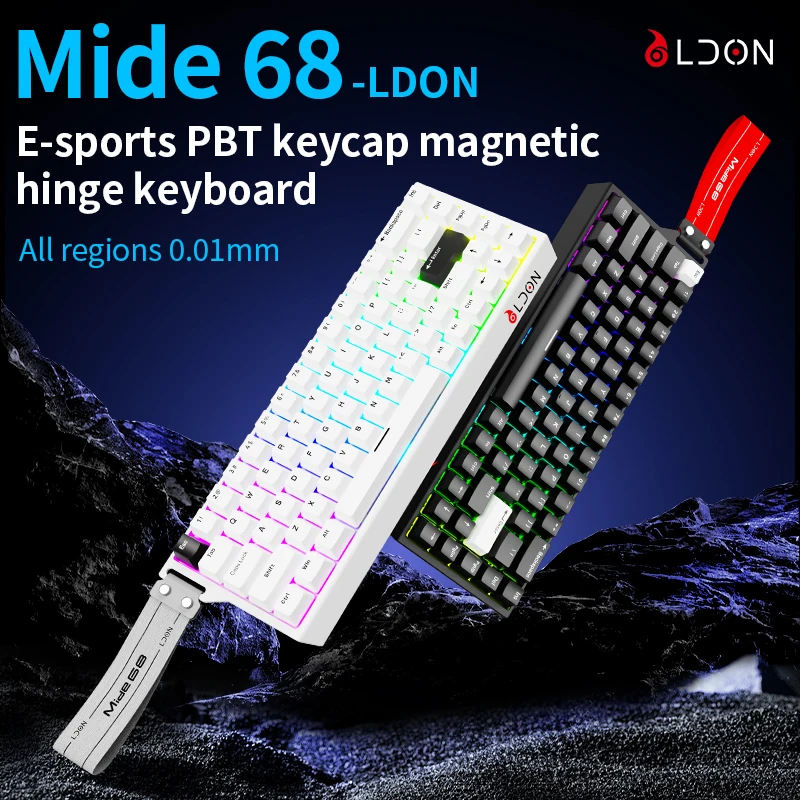 LDON MD68 Pro PBT Keycap Magne - Gaming Keyboard Thocky review and price