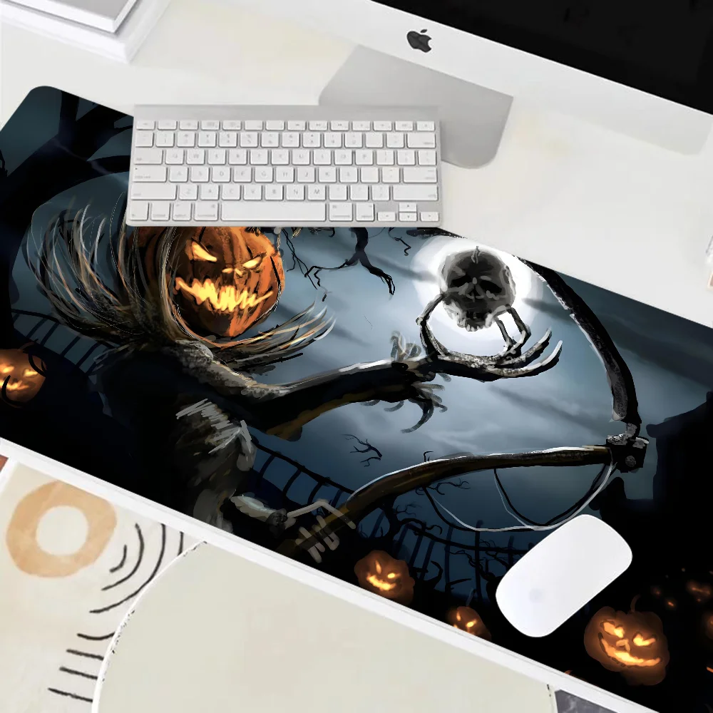 All Saints' Day Jack O' Lantern Non-slip Mouse Pad Suitable For Office Computers Laptops E-sports Game Desk Mats XXL Keyboard