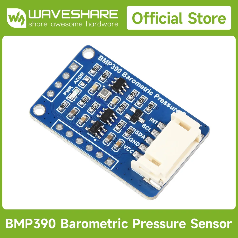 

Waveshare BMP390 High Precision Barometric Pressure Sensor, Barometric Pressure/Altitude/Temperature For Raspberry Pi/Arduino