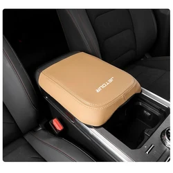 For Chery Jetour Traveller T2 2023 2024 Leather Armrest Storage Trim interior Car Central Control Armrest box cover trim protect