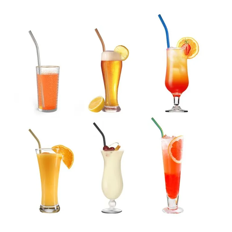 304 Stainless Steel Straw Large Capacity Bingba Cup Lengthened 300mm