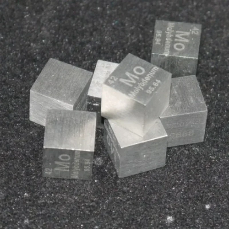 10mm Molybdenum Mo Cubic Periodic Table Cube 99.93% Pure Molybdenum Cubic Metal Gift Rare Metal Molybdenum Element Block Sample