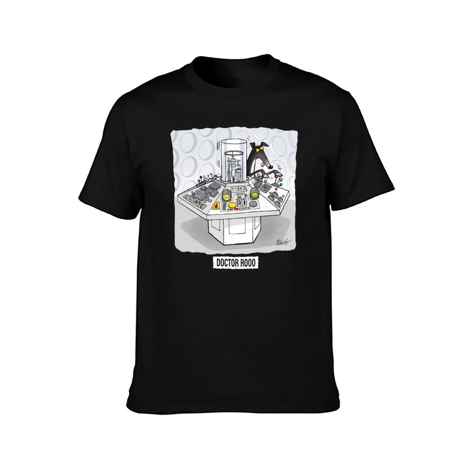 Doctor Rooo T-Shirt Retro Style Print Casual Top T-Shirt