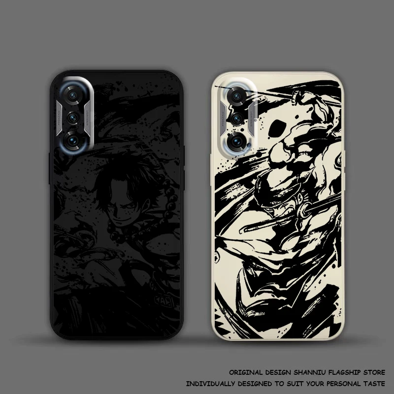 O-ONE PIECES Zoro Ace For Xiaomi Redmi K70 K60 K60E K50 K50i K40 Gaming Ultra K40S K30 K30S K20 Pro Phone Case Coque