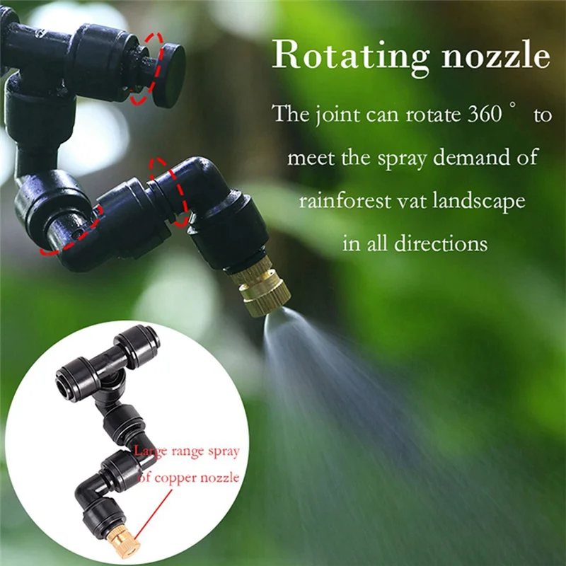 Touch Screen Automatic Mist Rainforest Sprays Intelligent Ecological Cylinder Electronic Timer Sprinkler System Kit-A79G