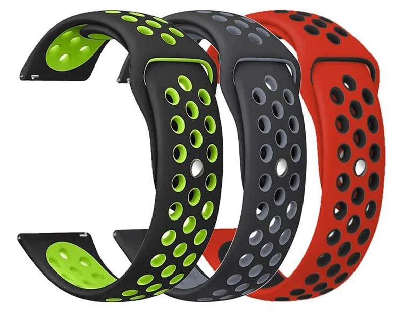 20mm/22mm Uhrenarmband für Amazfit GTS 4/GTR 4/3/2 Mini/Pro/Stratos/Balance Sport Silikonarmband Amazfit Bip 5-Bip 3 Pro Armband