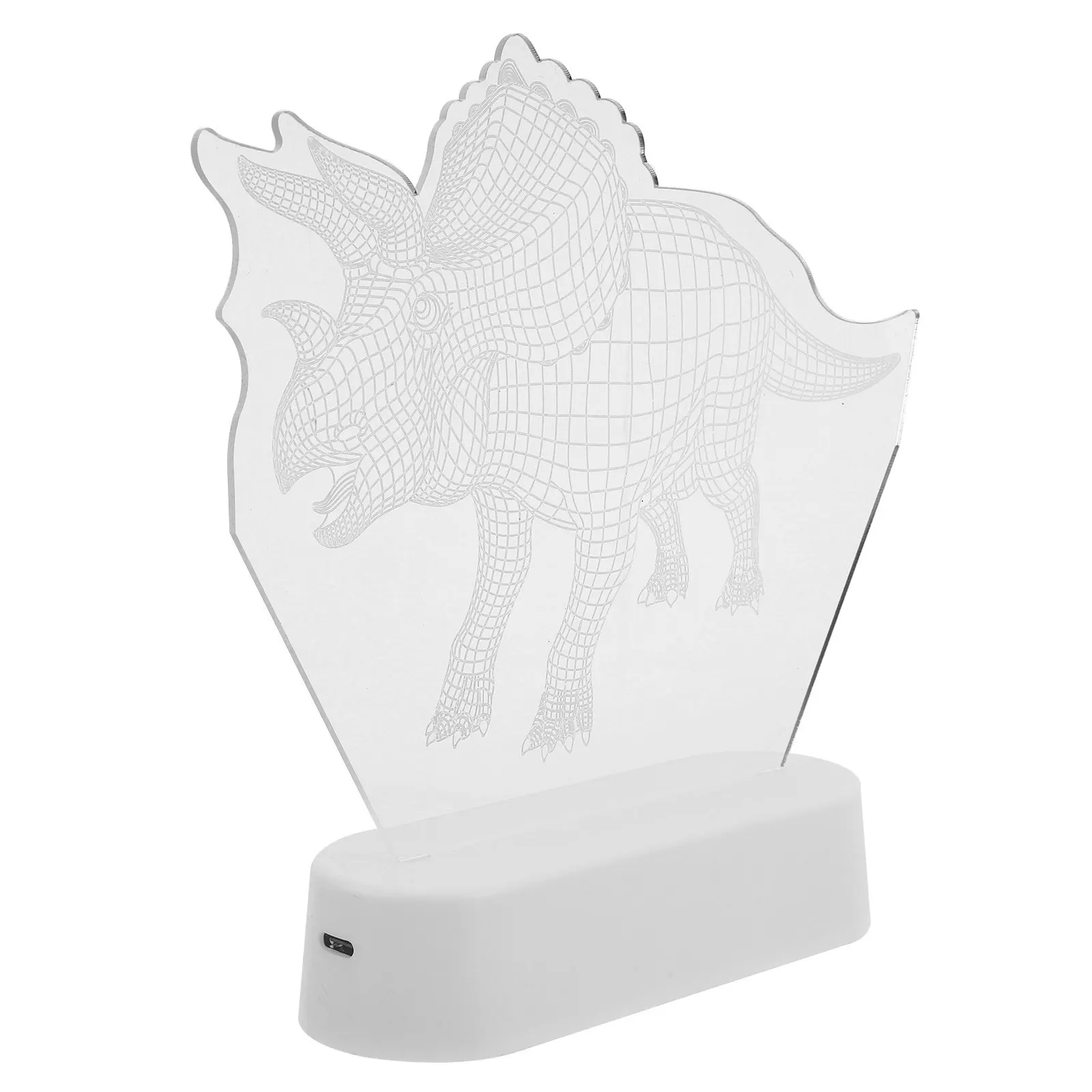 Dinosaur Night Light Portable 3D LED Bedside Lamp Soft Room Table Lamp Dinosaur Bedroom Accessories Dino Night Lights