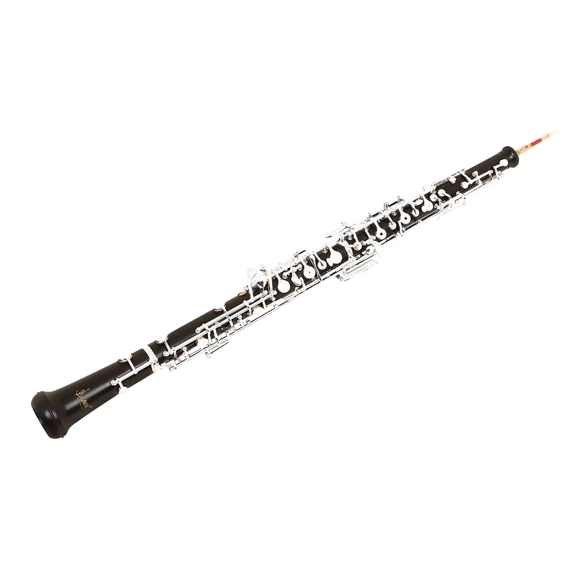 `22 Key Adjustable Fully Automatic Silver Plated Ebony Oboe Woodwind Instrument`