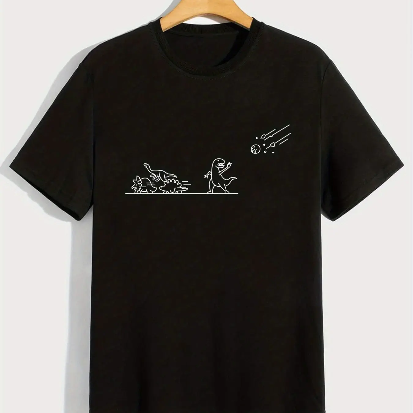 

Женская повседневная футболка с принтом в форме сердца, круглым вырезом, топом с короткими рукавами и короткими рукавами, повседневная женская одежда Shein