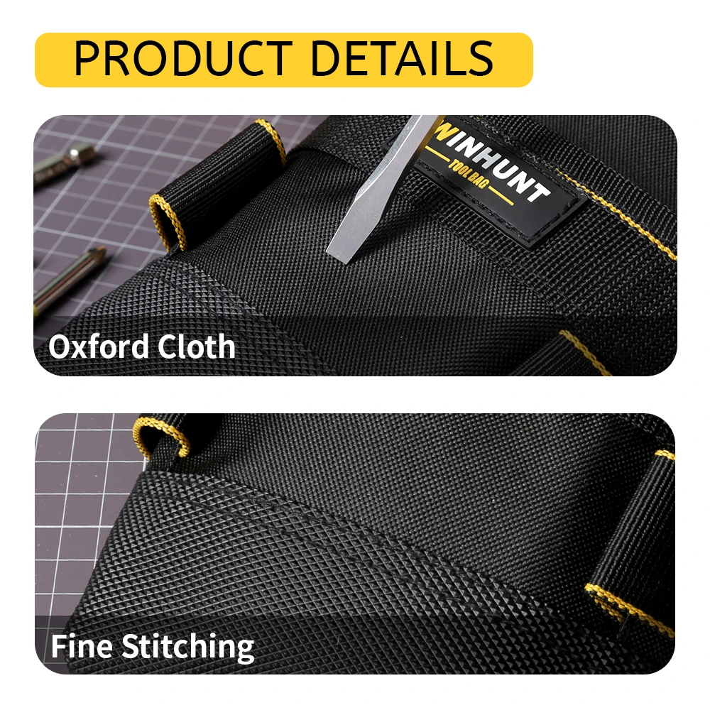 1pc Multifunctional Tool Pouch, Waist Oxford Cloth Wrench Screwdriver Tool Bag, Tool Belt/Utility Pouch, Adjustable  Belt