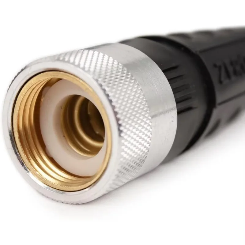 خرطوم حديقة جديد Zero-G 4001-50 خفيف الوزن، فائق المرونة، متين، خالي من المشبك، 5/8 بوصة × 50 قدم، أثاث أسود