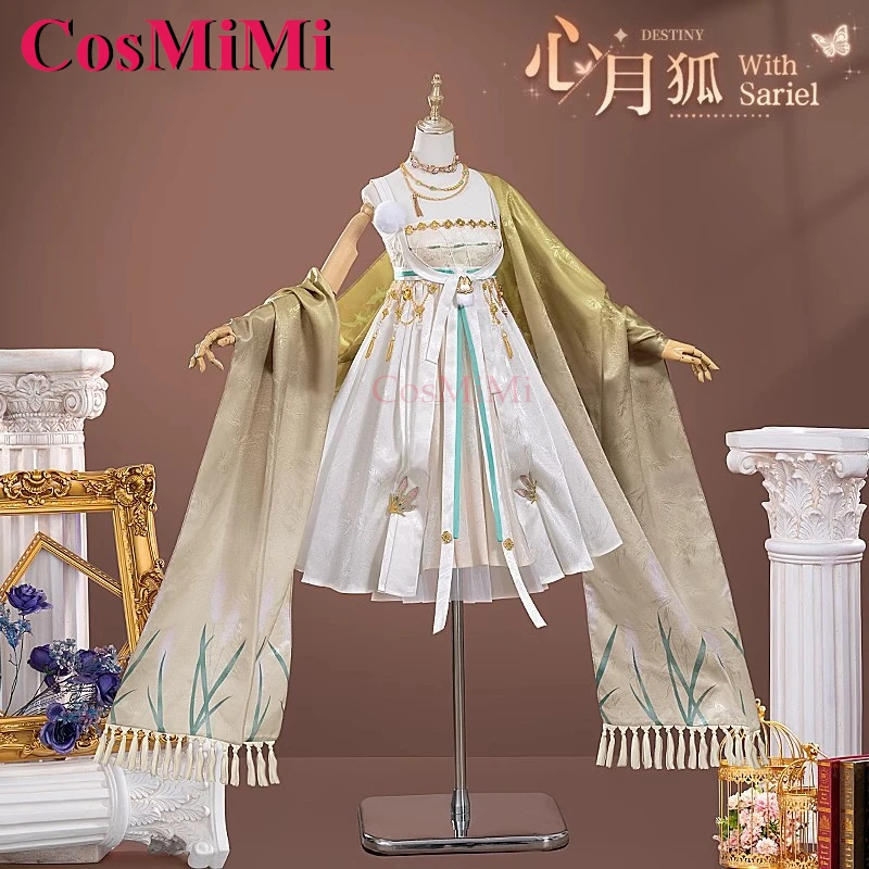 CosMiMi Game Light And Night Sariel Cosplay Costume Moon Vixen Of Heart Sweet Uniform Dress Carnival Party Role Play Clothing