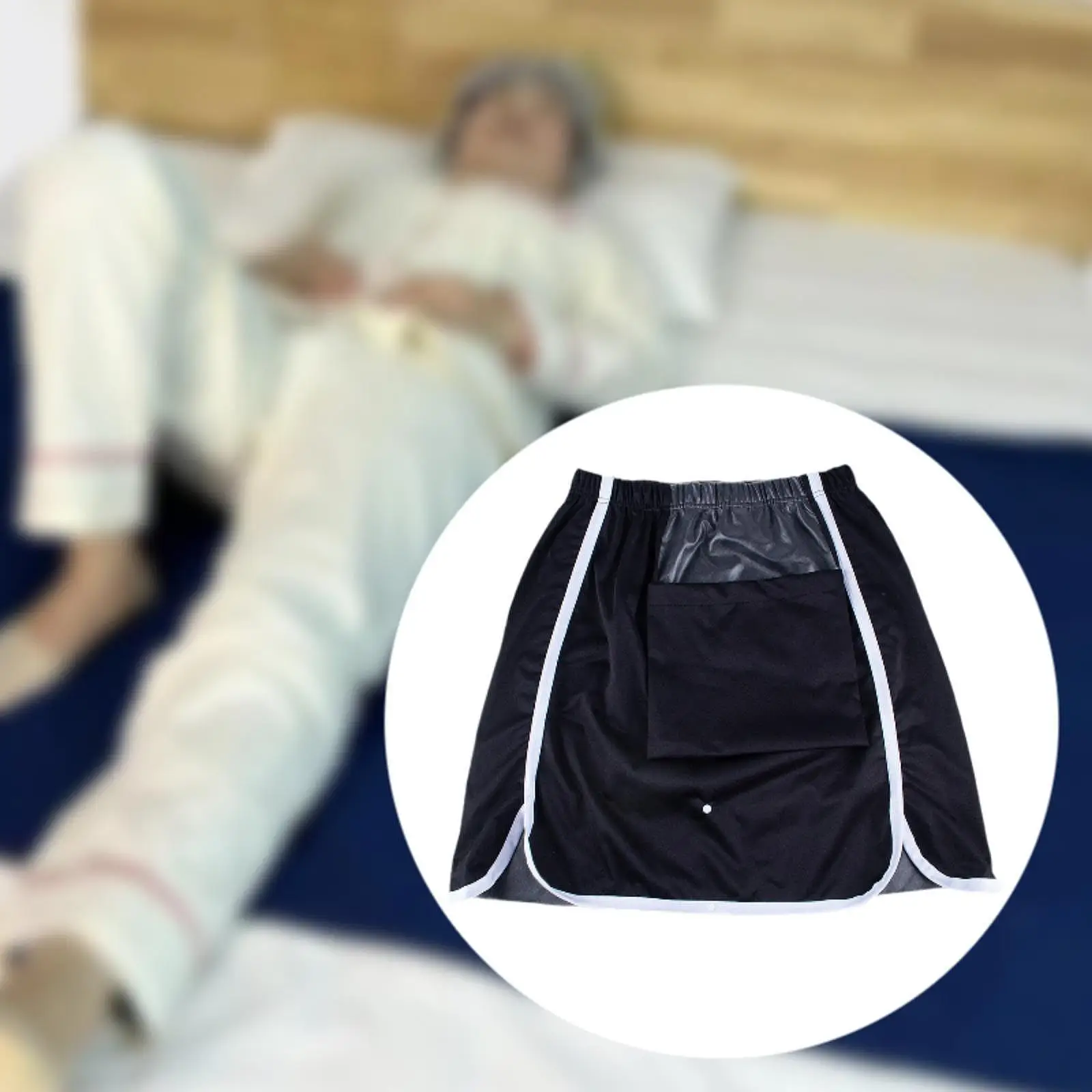 Leakproof Adults Diaper Skirt Polyester Incontinence Underpants Reusable Wearable Pad for Men and Women Home